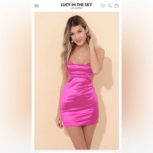 Lucy in the Sky Pink Mini Dress